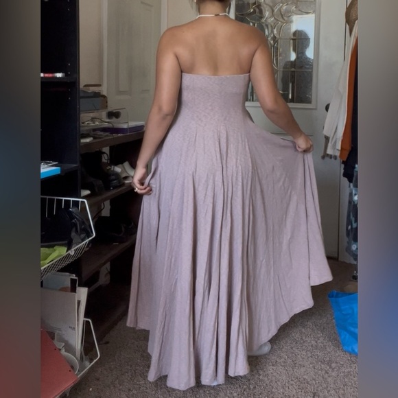 FP Beach x Free People Rhone Sleeveless High Low Flowy Mauve Dress Small - Picture 5 of 10